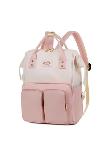 Jialan Çok Fonksiyonlu Büyük Kapasiteli Anne Çantaları Geziler Pembe