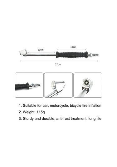 Ebitda Araba Lastiği Çift Uçlu Hava Nozulu, Dayanıklı Ve Kullanışlı, Küre Modeli