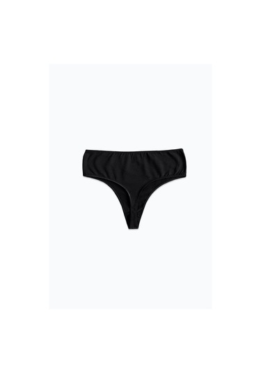 Malabadi Kadın Siyah Ten Rengi 4 Lü Paket Modal Yüksek Bel String Tanga 4m178 Siyah-ten Rengi