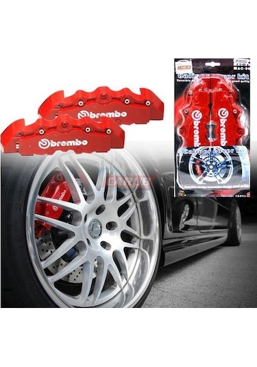 Brembo Kırmızı Renk Fren Disk Kaliper Kapağı 4'lü Set ..