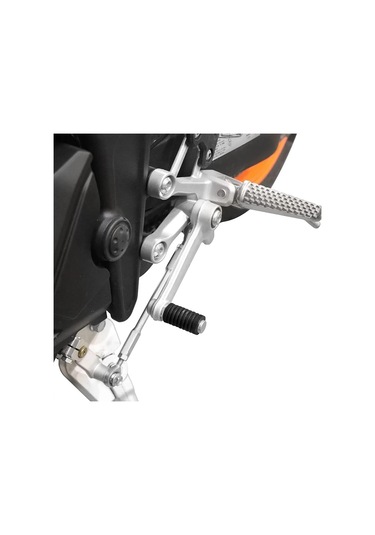 2 Parça Evrensel Motosiklet Vites Kolu Kolu Ayak Pedi - Siyah