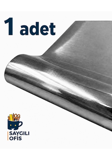 Saygılıofis Aynalı Metalik Fon Kartonu 50x70cm Gri