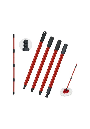 Total Reine Vileda Turbo Mops İçin 4 Bölmeli Sap 437353133