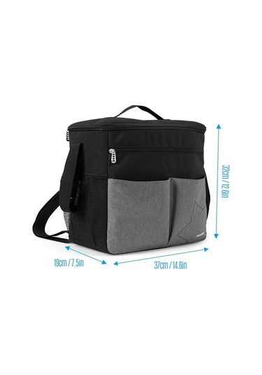 Flybuy Su Geçirmez Pratik Büyük Kapasiteli Bebek Bezi Çantası Anne Çantası Siyah