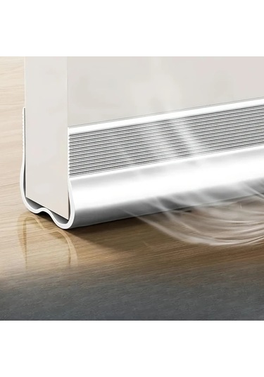 Tongdashop 36.6" Pvc Esnek Kapı Altı Contası - Kahverengi Su Geçirmez Rüzgar Süpürgesi Kahverengi