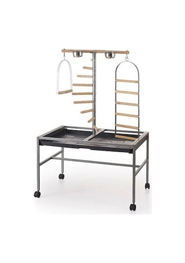 Eurogold Papağan Eğitim Sehpası Siyah