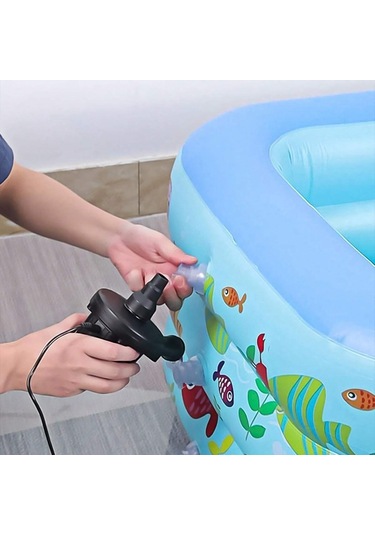 Tenfowee Taşınabilir Li-pil Akülü Hava Pompa, 400l/dk Akış, 3 Adaptörlü, Inflasyon/deflasyon, Havlu, Top, Havuz Oyuncakları İçin, 0.33kg, 20-25 Dakika Kullanim Süresi