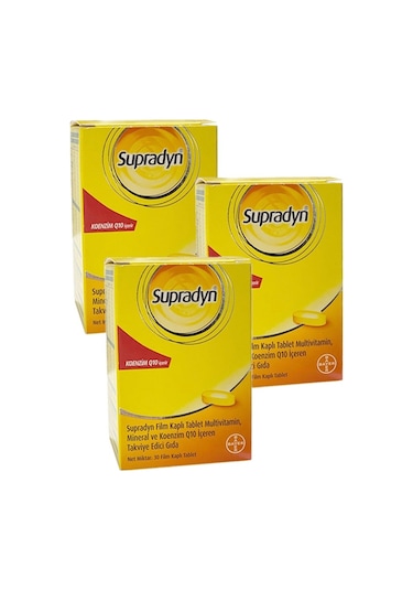 Supradyn Koenzim Q10 30 Film Kaplı Tablet 3 Adet