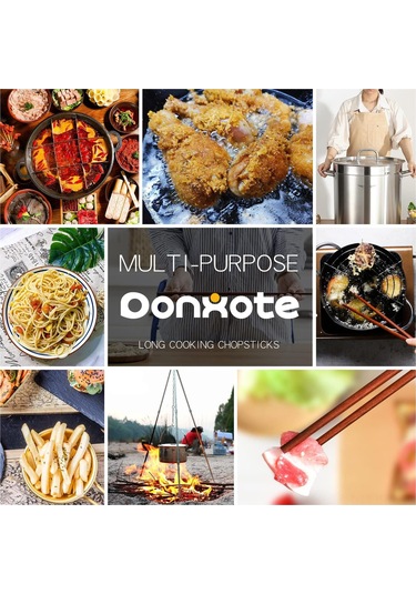 Honmex 16.5 Cm Kırmızı Mutfak Ahşap Çatal Seti - 2 Çift Paket Kırmızı