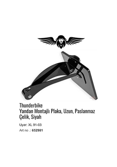 Thunderbike Motosiklet Yan Plakalık