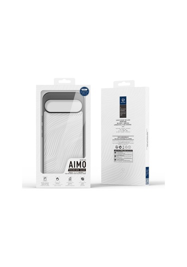 Google Pixel 10 Pro Xl Dux Ducıs Aimo Serisi Tpu Pc Buzlu Hissediyorum Telefon Kılıfı Siyah Siyah