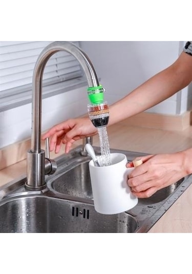 6 Katmanlı Musluk Ucu Filtreli Su Tasarruflu Hijjenik Musluk Başl