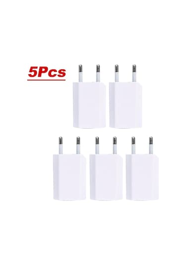 Nnbılı 1-5 Adet Evrensel Usb Duvar Şarj Cihazı İphone Uyumlu Samsung Xiaomi Redmi Huawei İçin 5v 1a Güç Adaptörü Dedistribütör Garantili