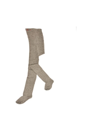 DESIGN PAMUKLU KÜLOTLU ÇORAP - 5 YAŞ-Gri