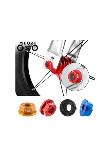 Geeroyoo Muqzı Çocuklar İçin Denge Arabası Tekerlek Somunu - M8 Flanş, 7075 Alüminyum, Siyah - Ayarlanabilir, Dayanıklı Outdoor Spor Aksesuarı Çok Renkli