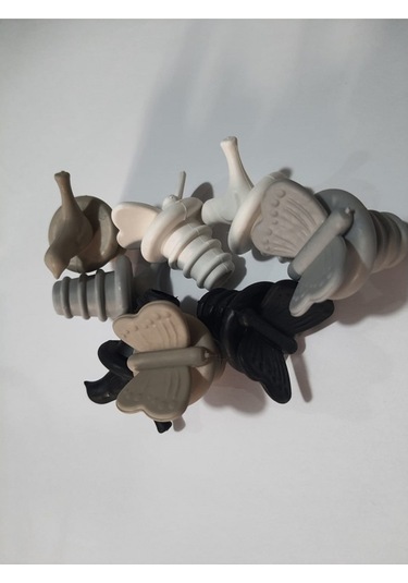 4' Lü Silikon Kuş ve Kelebek Şişe Tıpası Yağdanlık Tıpası