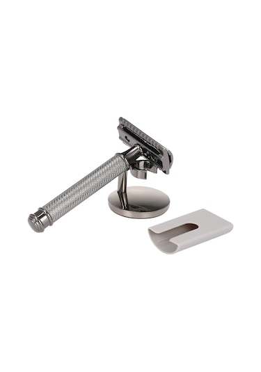 Moveevo Çift Ağızlı Tıraş Jileti Seti: Koruyucu Kılıf & Bıyık Aleti Şık, Dayanıklı, Sürdürülebilir