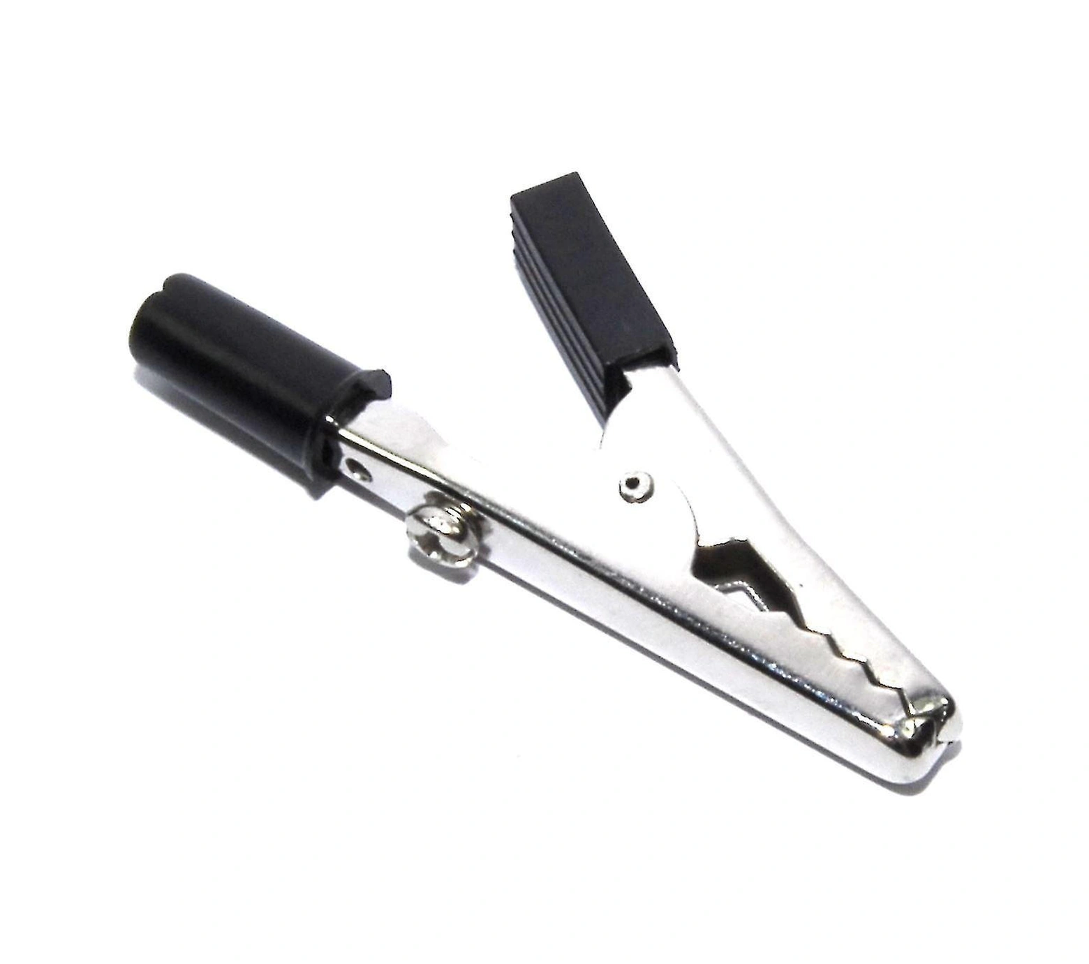 Padalink 10 Adet 52mm Siyah Timsaş Klemensi - 4mm Tel Lehim İçin Uygun, 13mm Açık Genişlikli Elektrik Test Klemensi Seti