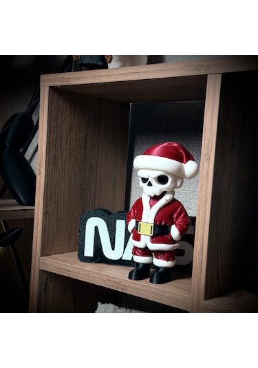 Kuru Kafa Noel Baba Özel Seri Kırmızı Özel Seri Koleksiyon Ürünü Oyuncak Figür