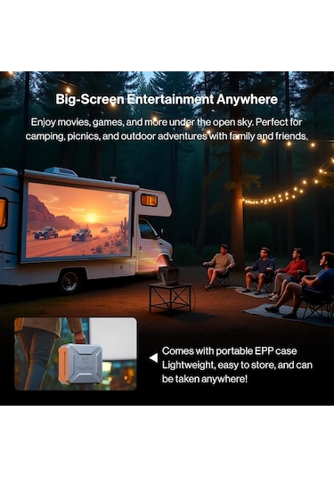 Bladecine Cube 600 - 600 Isolümen, 2xhdmı Max. 200" Siyah Projeksiyon