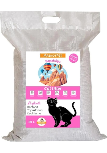 Maskotpet Kapadokya Parfümlü Bentonit Kedi Kumu 20 L
