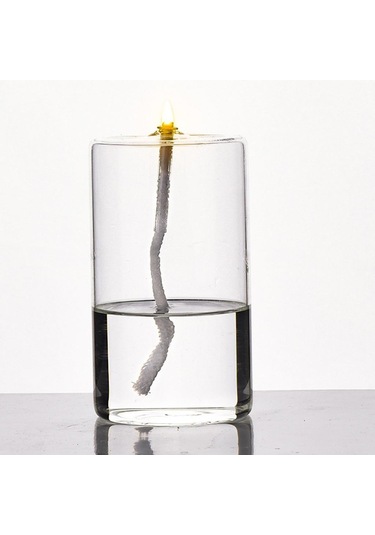 Suntek Magideal Şeffaf Cam Yağ Mum Lambası Dekorasyon Için Sıvı L