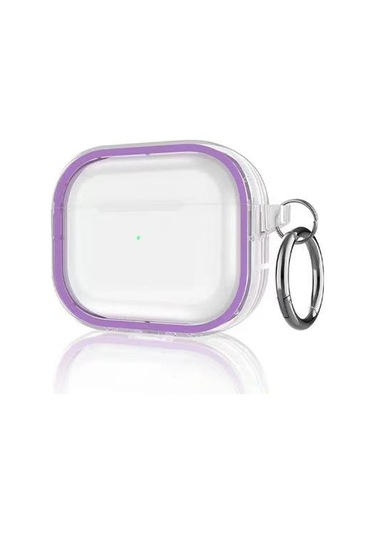 Movenchy Airpods Uyumlu Pro 2 2.nesil Shiny Şeffaf Kılıf Semeglbl - 8 - Mor