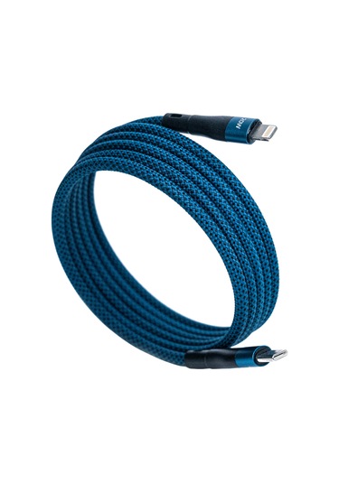 Bmlc-02 Mavi Manyetik 1,5 M Hızlı Şarj Kablosu Type-c - Lightning, 3 A