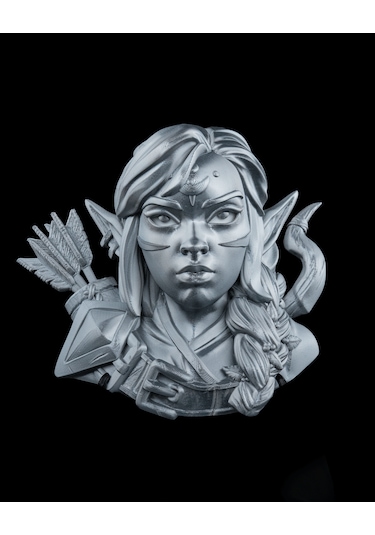 Sneak Ray Duvar Büstü Gri