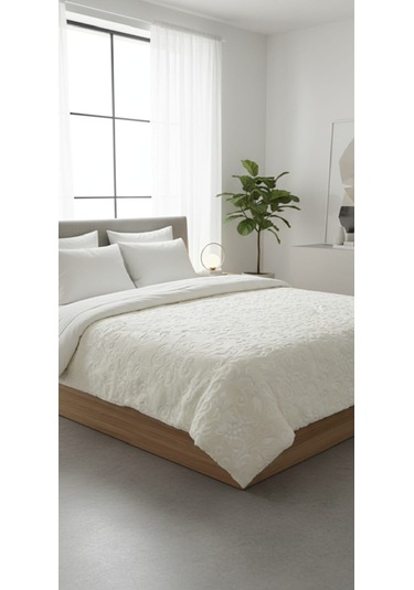 Padişah Emboss Çift Kişilik Battaniye Şampanya Çok Renkli