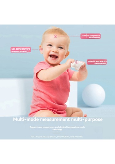 Neevoyu Dijital Lcd İzoletsiz Alçı Termometre, Hızlı Ölçüm 0.5sn , 3-5cm Mesafe, Yetişkin-çocuk Uyumlu, Gölgelik Ekran