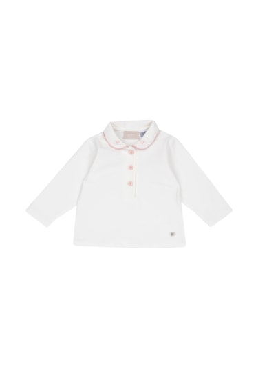 Chicco İşlemeli Polo Gömlek 09100187000000 000030 Beyaz