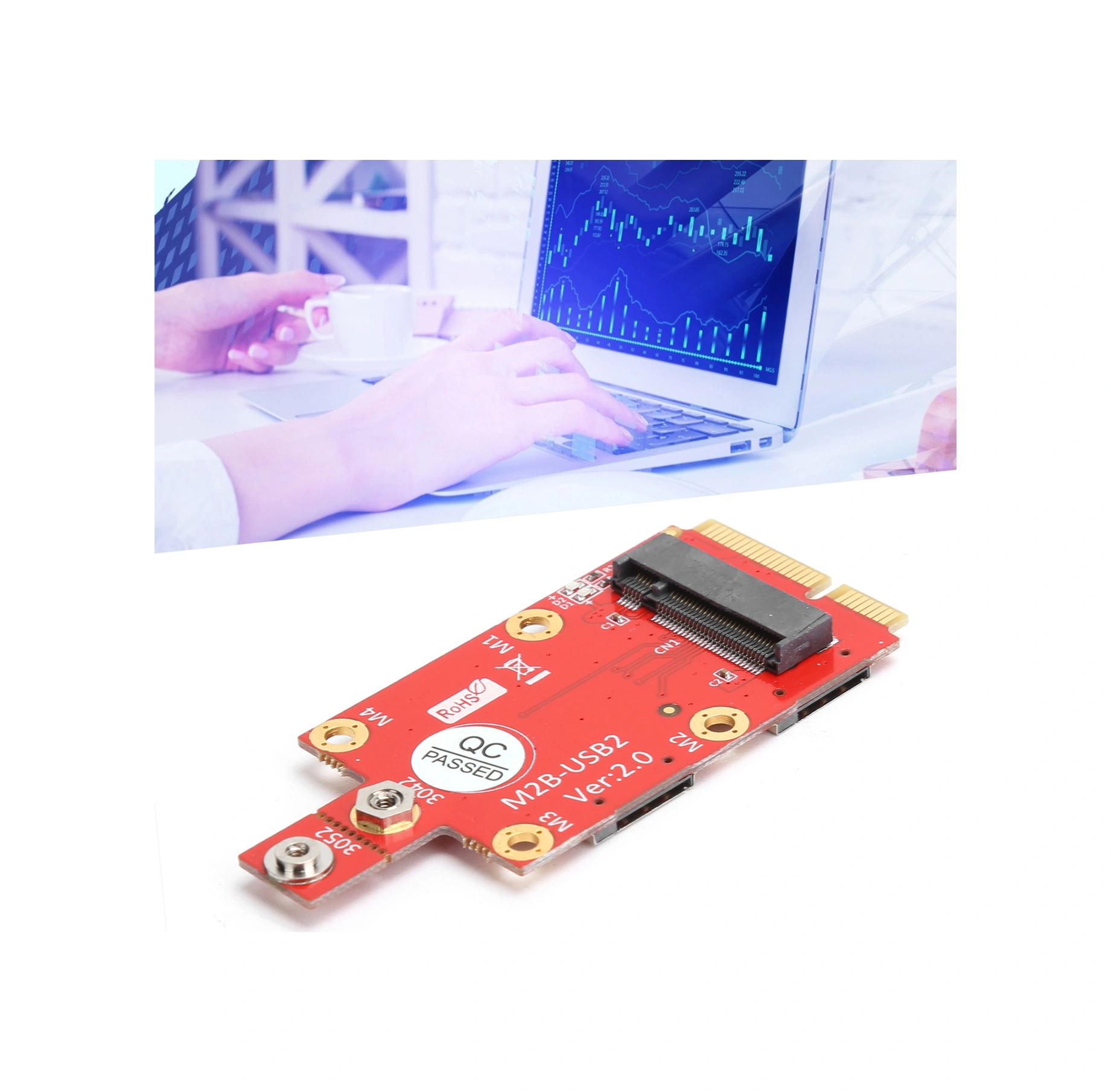 Xiyyadms M.2 Anahtar B 3042/3052 Wwan Modülü İçin Mini Pcı-e Dönüştürücü - Çift Nano Sım Kart Takımı, Usb 2.0 Desteği