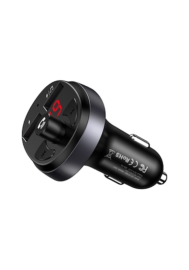 Usams Us-cc062 C11 Kablosuz Bluetooth4.2 Araç Fm Verici Mp3 Müzik Çalar İle Çift Usb Bağlantı Noktaları Siyah