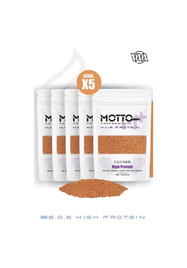 Motto Plus Professional Acil Kurtarma Saç Proteini Saç Boyama Ve Renk Açma İşlemlerinde Yıpranmaya Karşı Etkili Formül 250gr