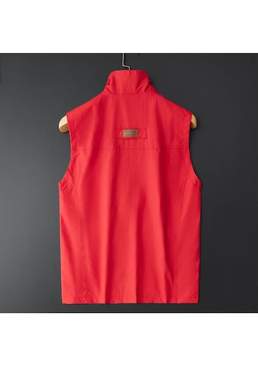 Büyük Beden Erkek İlkbahar Yaz İnce Yelek Kolsuz Ceket Dik Yaka Yelek Günlük Yelek Ordu Yeşili Büyük Beden Erkek İlkbahar Yaz İnce Yelek Kolsuz Ceket Dik Yaka Yelek Günlük Yelek Ordu Yeşili