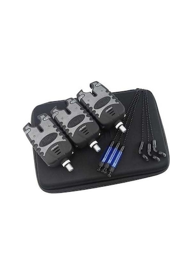 Electric Yüksek Sesli Balıkçılık Alarmı, Su Geçirmez Mavi Led, Kolay Kurulum, Balık Isırığı Uyarısı