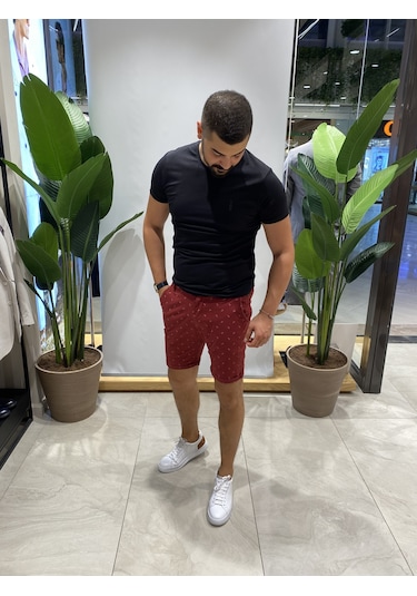 Eliesar Elite Kırmızı Erkek Şort Kırmızı