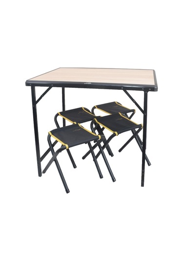 Campout Katlanır Masa Tabure Seti Çoklu Renk Çok Renkli