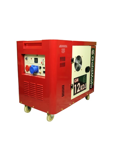 GoldMoto GM12KDJ Dizel Monofaze Marşlı Kabinli Jeneratör 10 kVA