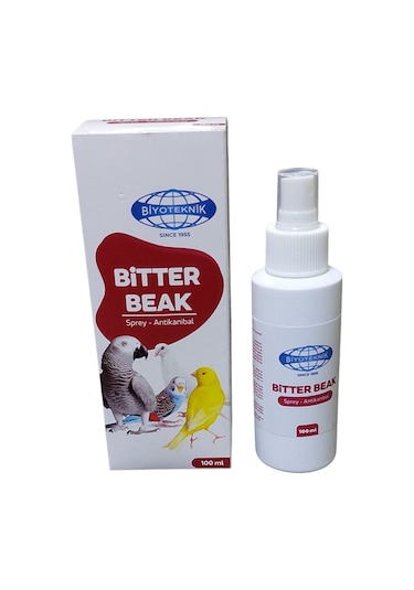 Kuş Tüy Yolma Önleyici Antikanibal Acı Sprey 100 Ml Bitter Beak