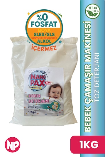 Bebek Çamaşır Makinesi Toz Deterjanı 1 Kg