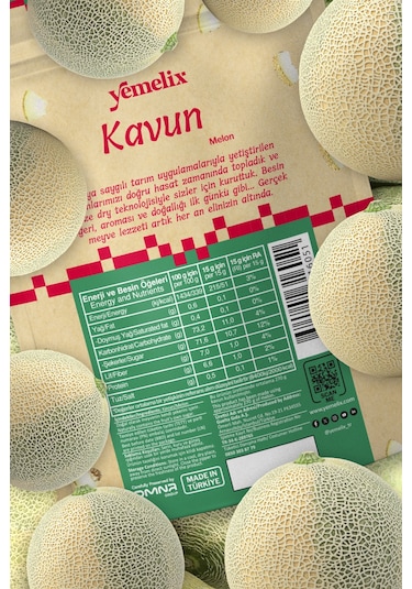 Freeze Dried 3'lü Mix Avantaj Paketi Dondurularak Kurutulmuş Kavun-muz-elma Kuru Meyve Cipsi 50 G