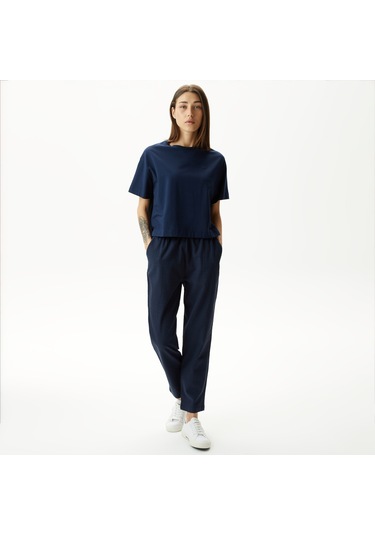 Nautıca Kadın Lacivert Relaxed Fıt Pantolon Düz 45p310t Lacivert