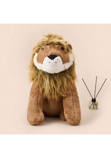 Evidea Soft Ormanların Kralı Aslan Figürlü Yastık - Kahverengi - 30x55 Cm Kahverengi