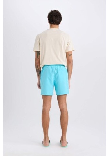 Defacto File Astarlı Kısa Boy Deniz Şortu N0131az25hstr111 Turkuaz