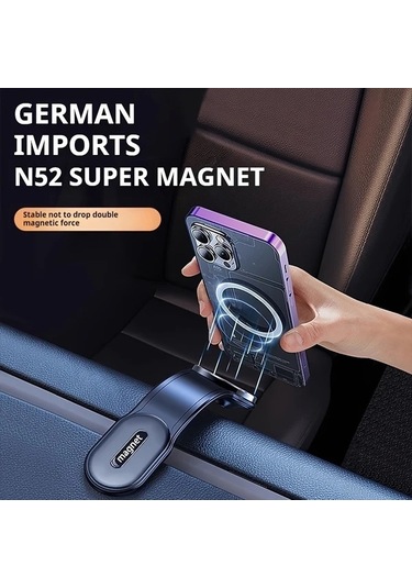 Honeybeeshop Araç Manyetik Telefon Tutucu Süper Güçlü Mıknatıslı Abs Esnek Oval Şekil Tüm Araçlar İçin Su Geçirmez Ayarlanabilir