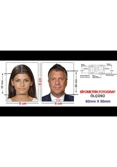 Vesikalık & Biometrik Fotoğraf 12 Adet