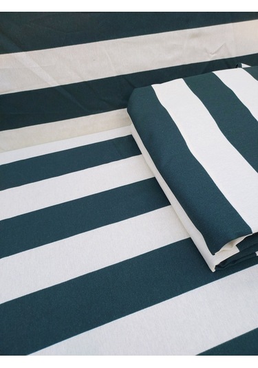 Mandaş Süngerli 3 Kişilik Salıncak Minder Seti -yeşil Krem Yeşil