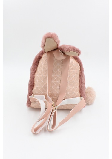 Chantaky 039 3000  Peluş Tavşan Çocuk Sırt Çantası Gül Kurusu Gülkurusu